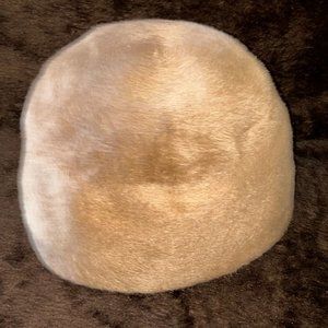 Vintage 50s 60s Beige Taupe Hat Taylored Junior B 22" Made in USA